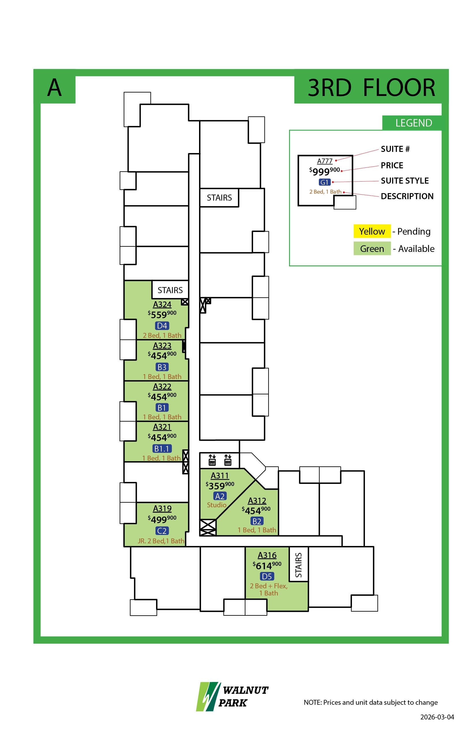 Walnut Park 3rd Floor